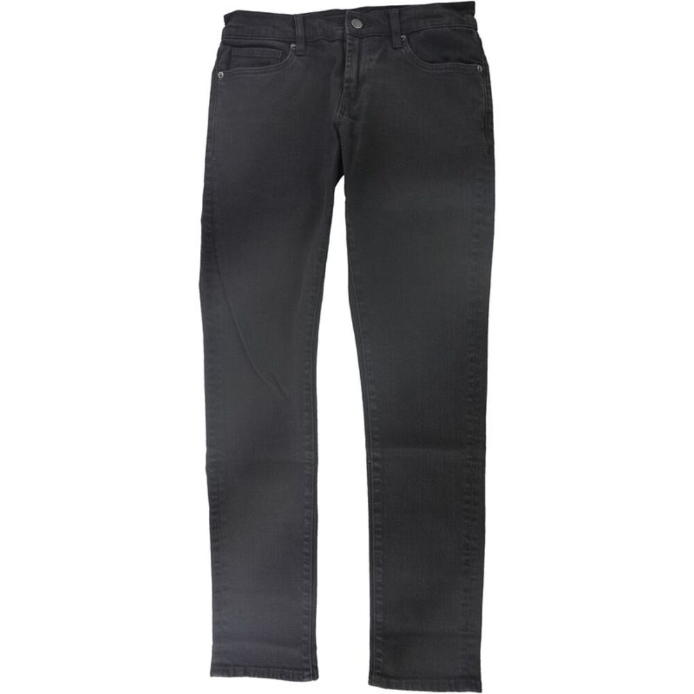 DSTLD Mens Faded Tapered Skinny Jeans, Grey, 28W x 32L, DM